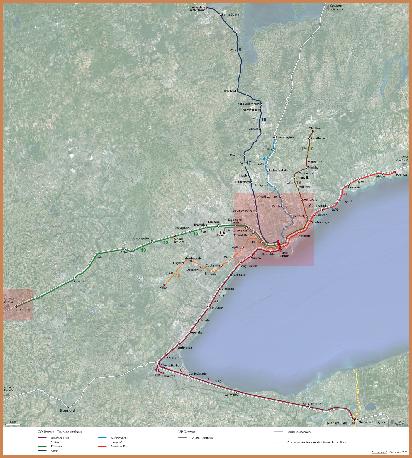 R&eacute;gion de Toronto