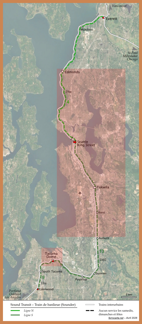 R&eacute;gion de Seattle
