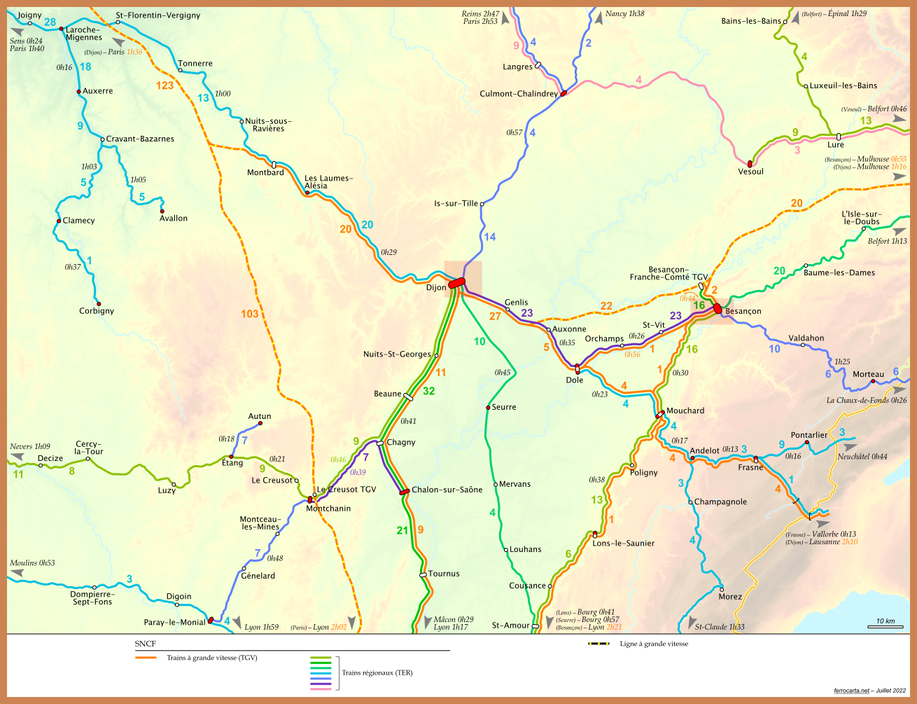 Bourgogne et Franche-Comt&eacute;